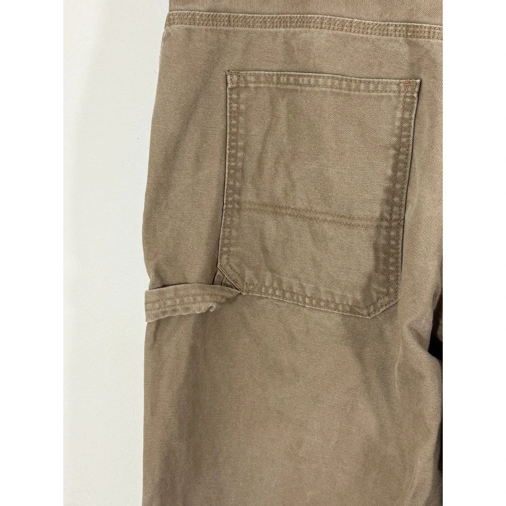 C.E. Schmidt Workwear Carpenter Pants Men's 36x36 Tan Canvas Utility Workwear